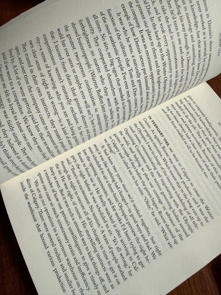 Inside pages of The Ride of a Lifetime